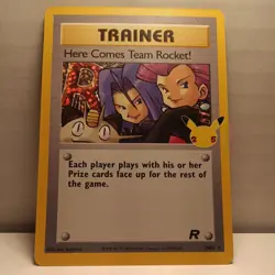 Here Comes Team Rocket! 15/82 Pokemon Card Celebrations Full Art Holo Near Mint - Image 1