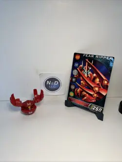 Bakugan Battle Brawlers Pyrus Fear Ripper B1 Classic 400G Open Core W/Card RARE - Image 1