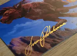 X 1 Red XIII Proud Warrior Art Card Gold Stamped Signature S Art Series FCA MTG - Image 1