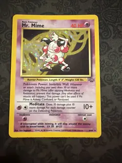 Pokemon Card - Mr. Mime Jungle 6/64 Holo Rare - Image 1
