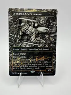 Leonardo Sewer Samurai Borderless Gold-stamped Signature Magic The Gathering - Image 1