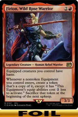 1x - Firion, Wild Rose Warrior - FOIL #137 - Final Fantasy FIN - NM MTG - Image 1