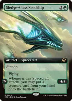 MTG - Sledge-Class Seedship - Extended Art - Edge of Eternities - Magic - Image 1