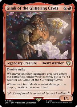 MTG - Gimli of the Glittering Caves The Lord of the Rings: Tales of Middle-Earth - Image 1
