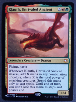 MTG Klauth Unrivaled Ancient | The List Reprints | NM | Legendary Dragon - Image 1