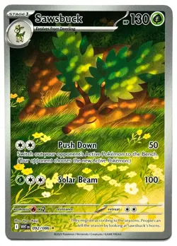 Sawsbuck 092/086 - Pokemon TCG - White Flare Illustration Rare Holo - Image 1