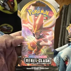 Pokemon TCG Rebel Clash Booster Pack - Sword & Shield - English Sealed - Image 1