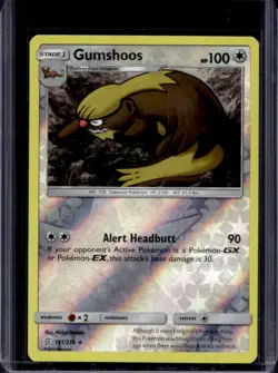 2019 Pokemon SM Unified Minds Gumshoos Reverse Holo #181/236 - Image 1