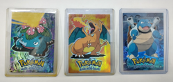 Pokemon TCG Holo Vintage Charizard Blastoise Venusaur 1999 Topps Blue Label - Image 2