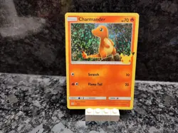 Pokemon McDonald's 25th Anniversary 9/25 Charmander Trading Card - Image 1
