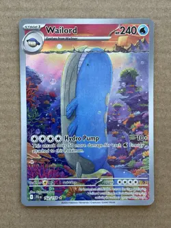 Wailord - 162/159 Journey Together Illustration Rare Pokemon - NM/MINT - Image 1