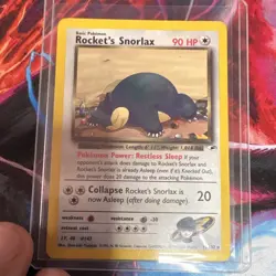 Pokemon Rocket's Snorlax 33/132 Gym Heroes Rare Regular 90 HP Pokemon Card - Image 1