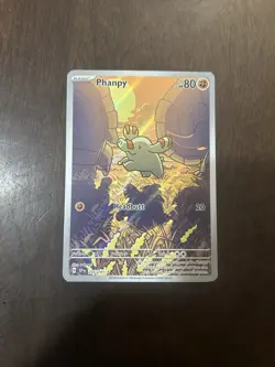 Pokemon Phanpy 205/191 Sv08: Surging Sparks Illustration Rare Holo 80 HP English - Image 1