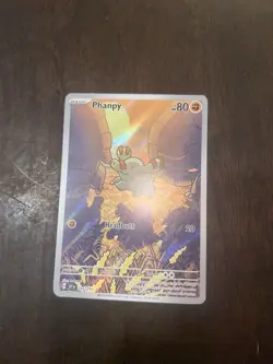 Pokemon Phanpy 205/191 Sv08: Surging Sparks Illustration Rare Holo 80 HP English - Image 3