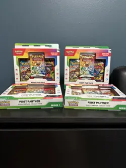 Pokemon TCG First Partner Illustration Collection Series 1 Lot of 4 Boxes - Image 1