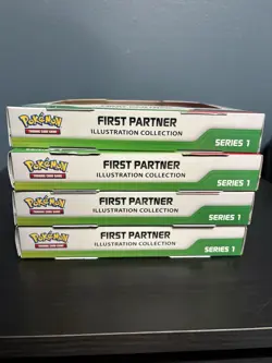 Pokemon TCG First Partner Illustration Collection Series 1 Lot of 4 Boxes - Image 2