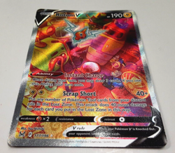 ROTOM V Sword & Shield - Lost Origin 177/196 HOLO Ultra RARE POKEMON TCG - Image 2