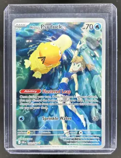 2025 Pokemon Destined Rivals Misty's Psyduck Illustration Rare #193/182 - Image 1