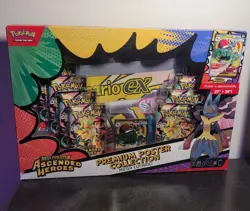 Pokemon Ascended Heroes Mega Lucario Premium Poster Collection TCG Brand New - Image 1