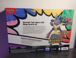 Pokemon Ascended Heroes Mega Lucario Premium Poster Collection TCG Brand New - Image 3