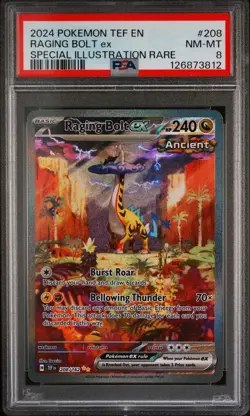 Raging Bolt Ex Special Illustration Rare Pokemon Tef En-Temporal Forces 208 NM P - Image 1