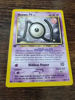 Pokemon Neo Discovery 1st Edition Unown N 50/75 Non Holo - Image 1