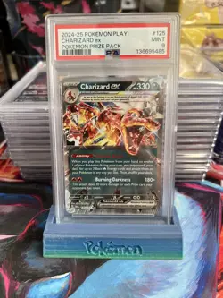 2024-2025 POKEMON PLAY! POKEMON PRIZE PACK #125 CHARIZARD EX PSA 9 - Image 1