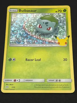 Bulbasaur 001/025 Promo McDonald's 25th Anniversary Promos Pokemon Holo NM - Image 1