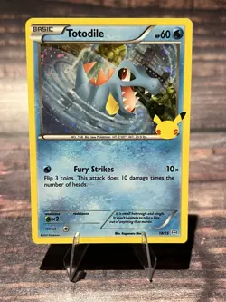 Totodile - 18/25 - Pokemon McDonald's 25th Anniversary Holo 2021 NM - Image 1