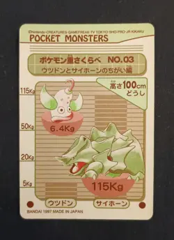 1997 Pokemon Butterfree & Co. Sealdass Sticker #8 Bandai Pocket Monsters Japan - Image 2