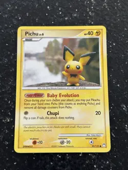 Pokemon TCG- Pichu 93/123 Diamond & Pearl Regular - Image 1