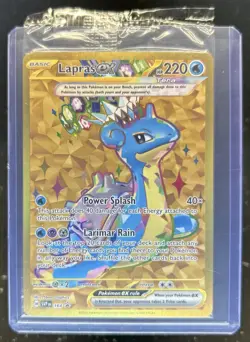 2023-25 Pokemon SV Black Star Promos Lapras ex Full Art Sealed #164 - Image 1