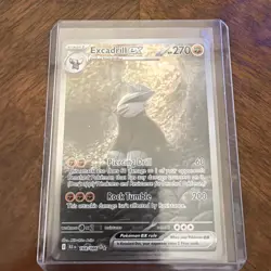 Pokemon Black Bolt Excadrill EX SIR 168/086 - Image 1