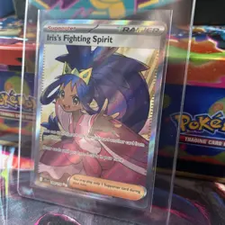 2025 Pokemon JTG EN Iris’s Fighting Spirit #180/159 Ultra Rare Full Art Holo - Image 2