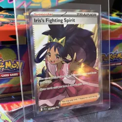 2025 Pokemon JTG EN Iris’s Fighting Spirit #180/159 Ultra Rare Full Art Holo - Image 3