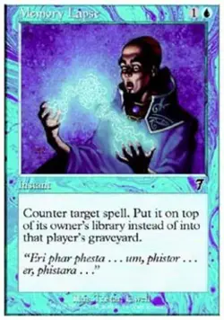 Memory Lapse - Light Play MTG 7th Edition - Image 1