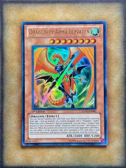 Yugioh Dragunity Arma Leyvaten SDDL-EN001 Ultra Rare 1st Ed NM - Image 1