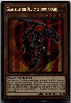 Gearfried the Red-Eyes Iron Knight Secret Rare Legendary Duelists: Season 1 LDS1 - Image 1