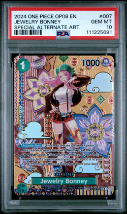 2024 One Piece Op08-Two Legends Jewelry Bonney #007 OP08 ST02-007 PSA 10 - Image 1