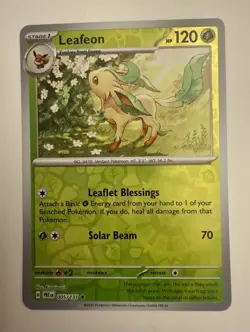 Leafeon Reverse Holo 005/131 SV: Prismatic Evolutions Pokemon - Image 1