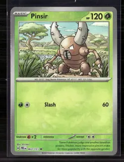 Pokemon 2025 Journey Together Pinsir Masterball #3/131 - Image 1