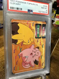 1997-98 POKEMON TOPSUN VS #035 CLEFAIRY PSA 8 - Image 3