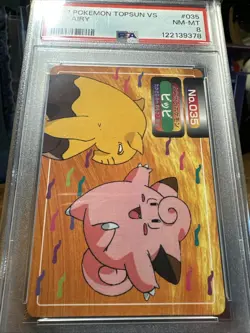 1997-98 POKEMON TOPSUN VS #035 CLEFAIRY PSA 8 - Image 4