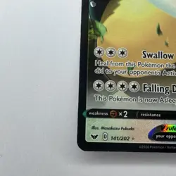 Pokemon Snorlax v 141/202 Sword & Shield Ultra Rare NM - Image 5