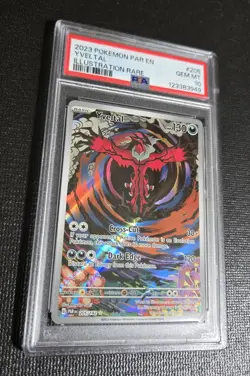 Yveltal Illustration Rare Paradox Rift Pokemon TCG 205 PSA 10 - Image 2