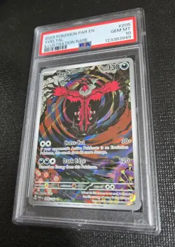 Yveltal Illustration Rare Paradox Rift Pokemon TCG 205 PSA 10 - Image 3