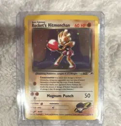 Pokemon Rocket's Hitmonchan 60 HP Gym Heroes 11/132 Holo Rare Basic 2000 TCG - Image 1