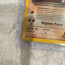 Pokemon Rocket's Hitmonchan 60 HP Gym Heroes 11/132 Holo Rare Basic 2000 TCG - Image 3