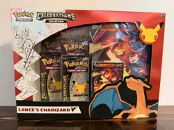 Pokemon TCG Celebrations Lance's Charizard V Collection Box Factory Sealed - Image 1