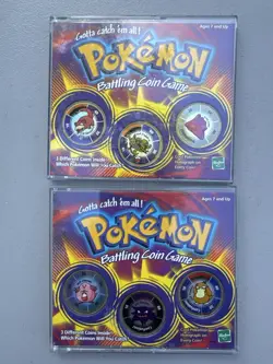 Pokemon Battling Coin Game 99 Lot Slowpoke Kadabra Ditto/Haunter Chansey Psyduck - Image 1